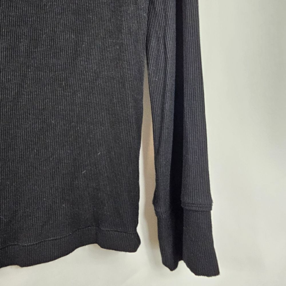 Skims Soft Lounge Ribbed Sleep Shirt in Onyx Black - Size XS - Picture 6 of 9